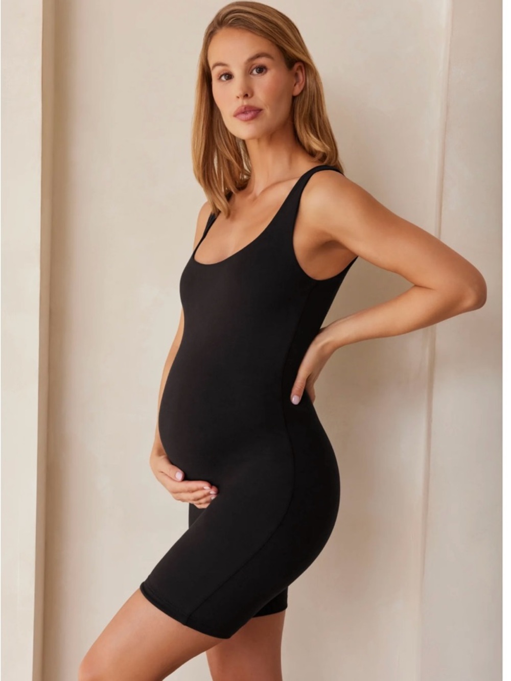 Bumpsuit Cindy Maternity Romper in Black Size Medium